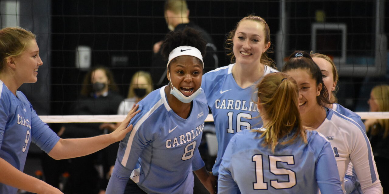 UNC Volleyball Sweeps Boston College For Third Straight ACC Win