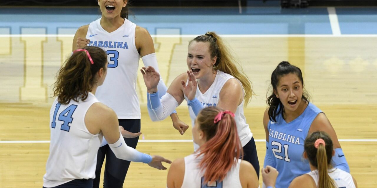UNC Volleyball Sweeps Duke for Sixth Straight Win