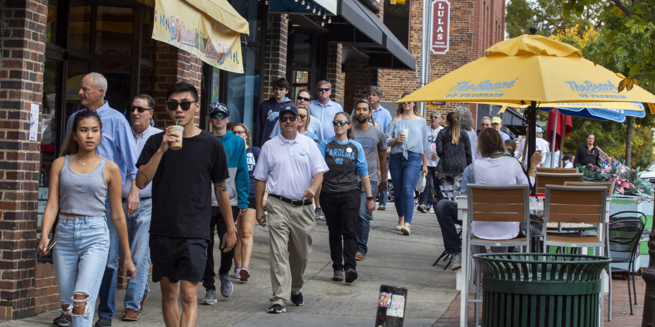 Chapel Hill Seeks Ownership of Franklin Street To Make Expanded Sidewalks Permanent