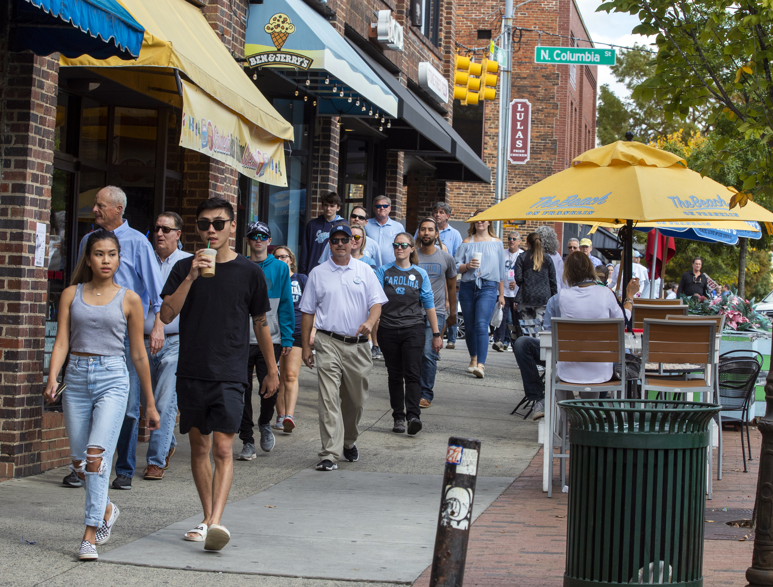 Chapel Hill Marks High Foot Traffic Downtown in 2022, Outpacing Statewide Rates