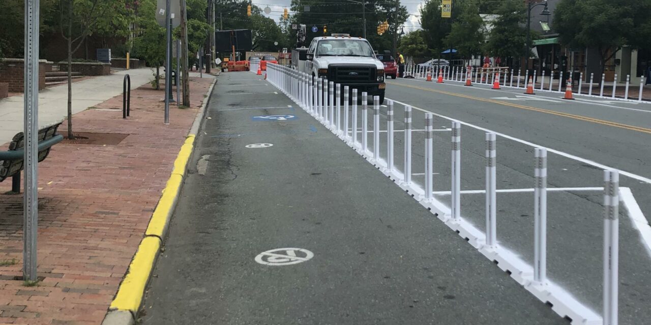 Extended Sidewalks on East Franklin To Be Removed Over Winter Break