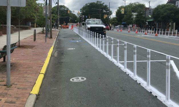 Extended Sidewalks on East Franklin To Be Removed Over Winter Break