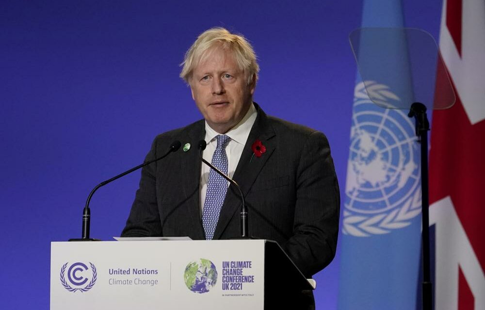 UK’s Johnson Warns of ‘Doomsday’ as Climate Summit Begins