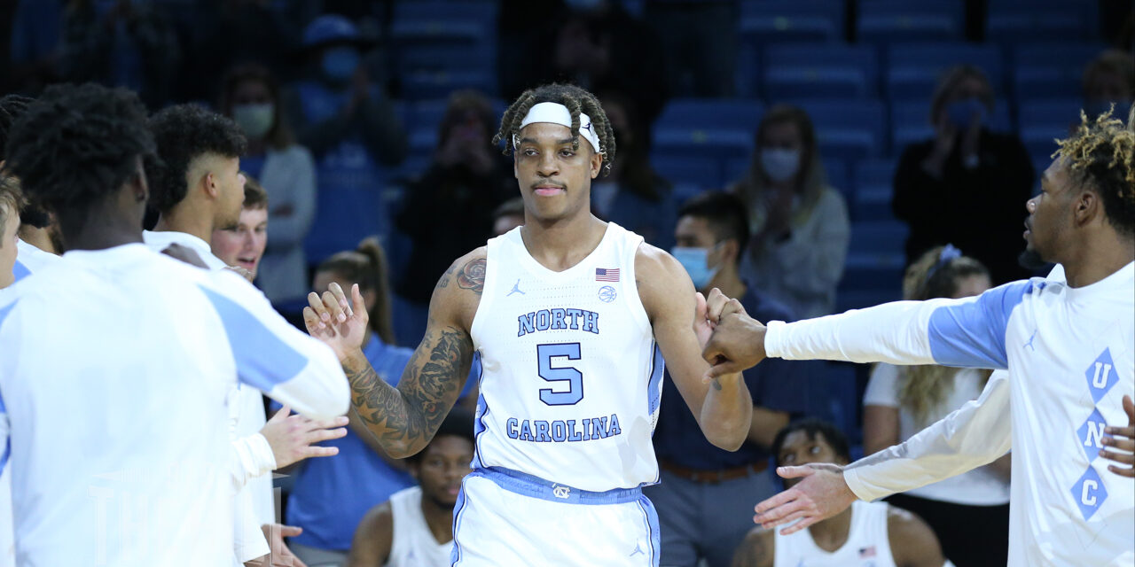 UNC basketball's Armando Bacot celebrates rebound record with Hansbrough