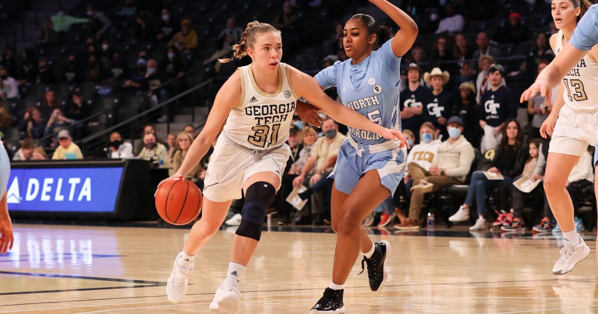 No. 15 Georgia Tech Locks Down UNC Women’s Basketball; Tar Heels Take Third Loss