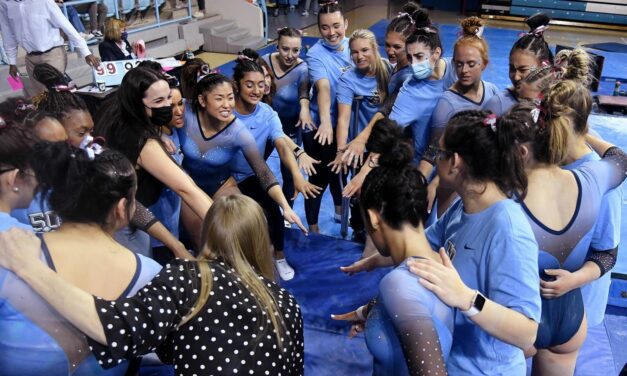 UNC Gymnastics Edges Temple in Dual Win
