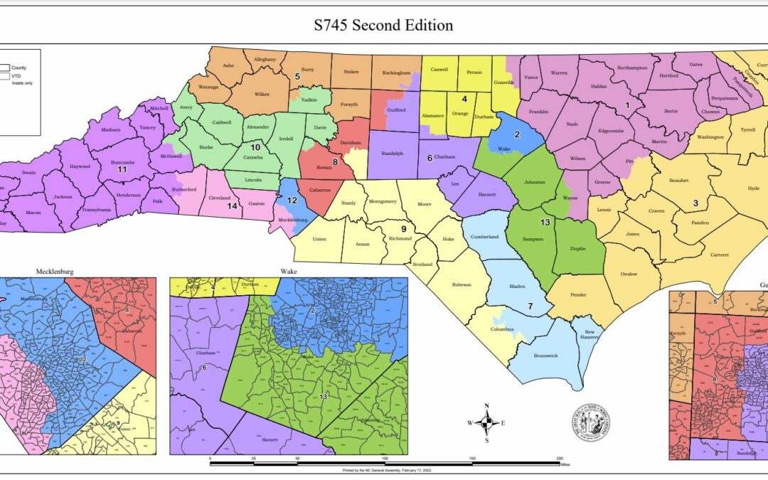 NC 2nd-Chance Redistricting Finalized; Maps Now Go to Court