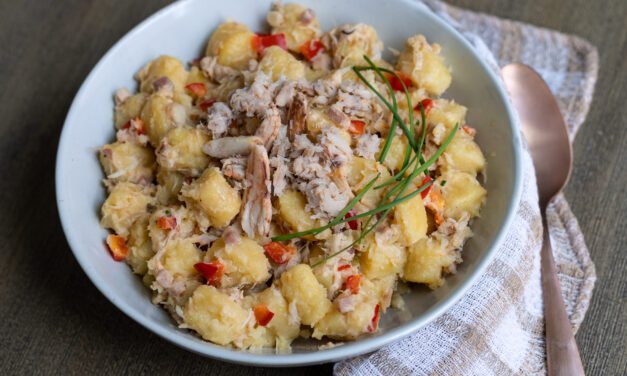 Make it Snappy: Red Pepper and Crab Gnocchi