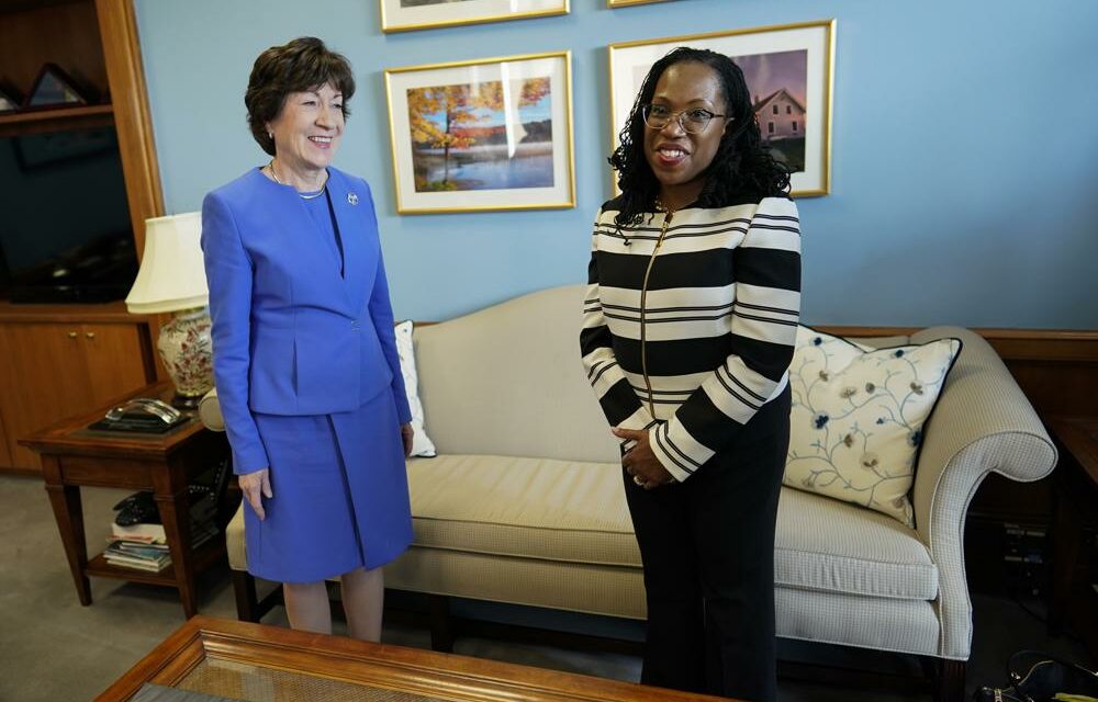 GOP Sen. Collins Says She’ll Back Jackson for Supreme Court