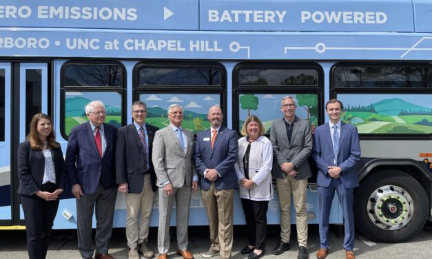 Chapel Hill Transit Unveils Three Electric Buses, Renames Transit Facility