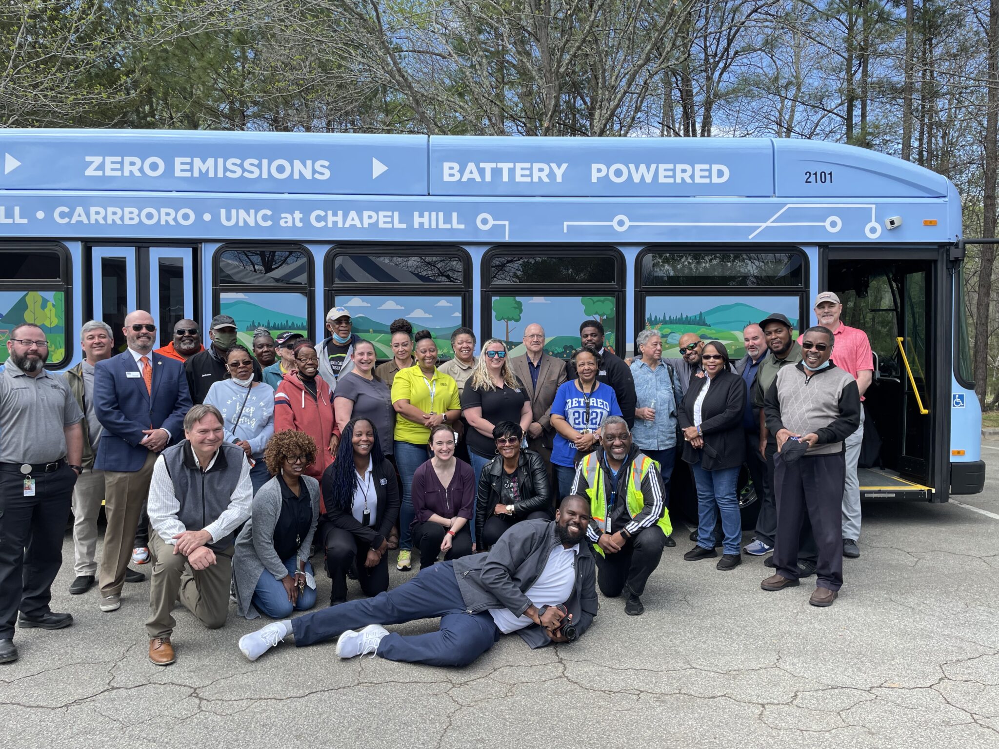 Chapel Hill Transit Unveils Three Electric Buses, Renames Transit Facility