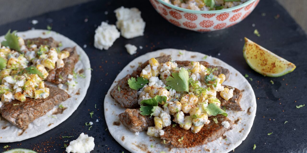 Make It Snappy: Chili Lime Steak with Mexican Street Corn Relish
