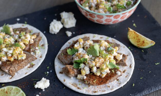 Make It Snappy: Chili Lime Steak with Mexican Street Corn Relish