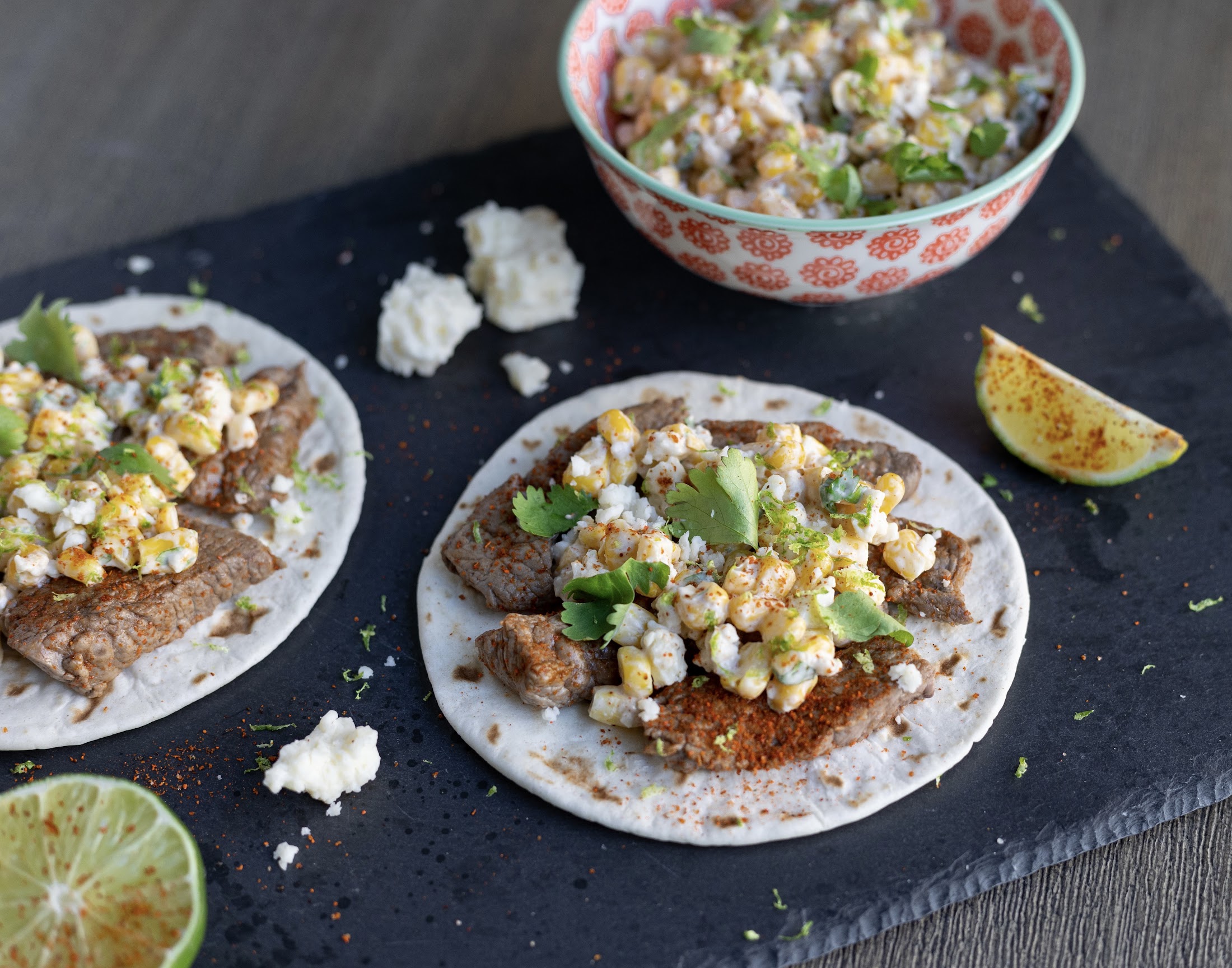 Make It Snappy: Chili Lime Steak with Mexican Street Corn Relish