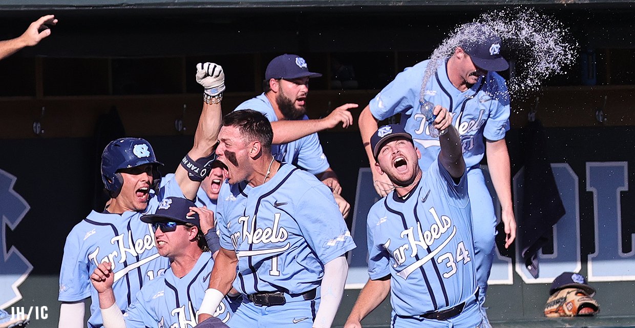 UNC Tops Houston in NCAA Baseball Tournament, One Win Away From