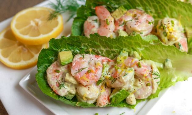 Make It Snappy: Shrimp and Avocado Salad Lettuce Wraps