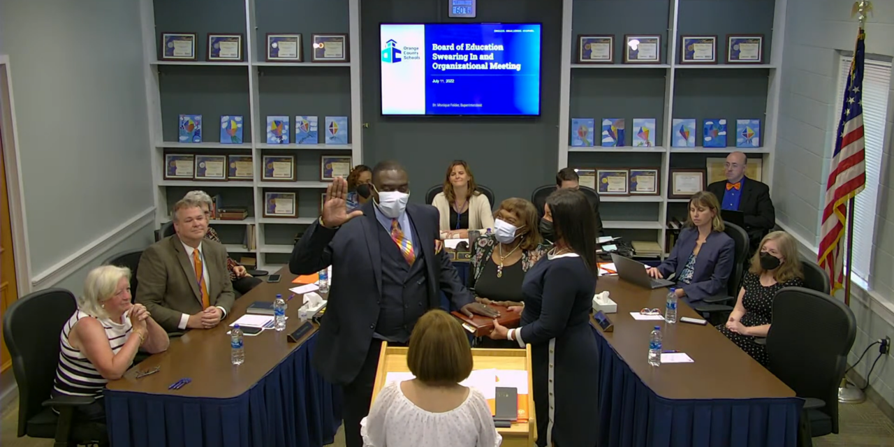 Orange County School Board Welcomes New Members, Elects Familiar Chair