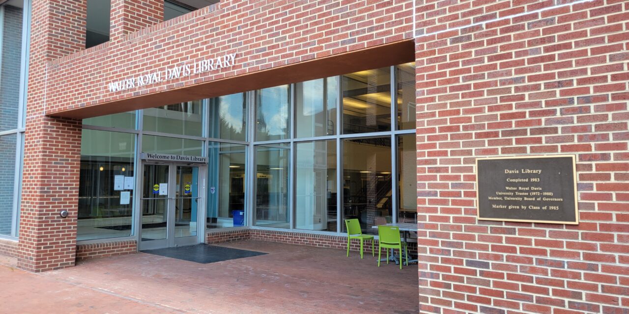 UNC Experimenting With Study Zones in Davis Library