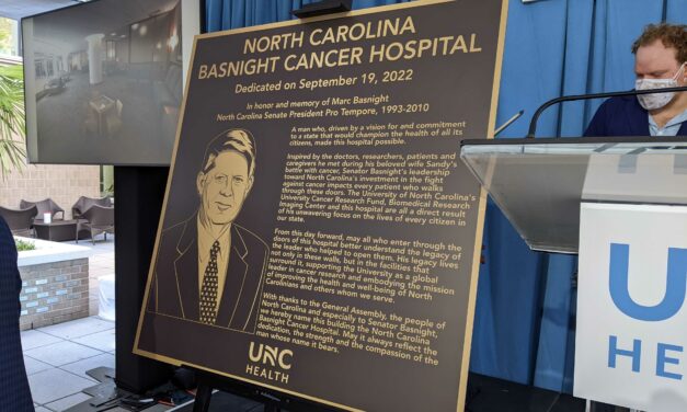 UNC Cancer Hospital Renamed to Honor State Leader