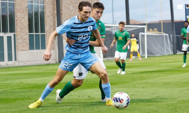 UNC Men’s Soccer Tops Notre Dame for 1st ACC Win