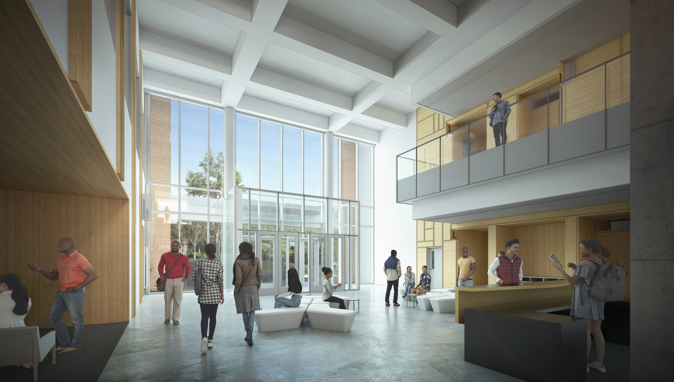 Unc Kenan-flagler Business School Expansion Bell Hall Concept Lobby ...