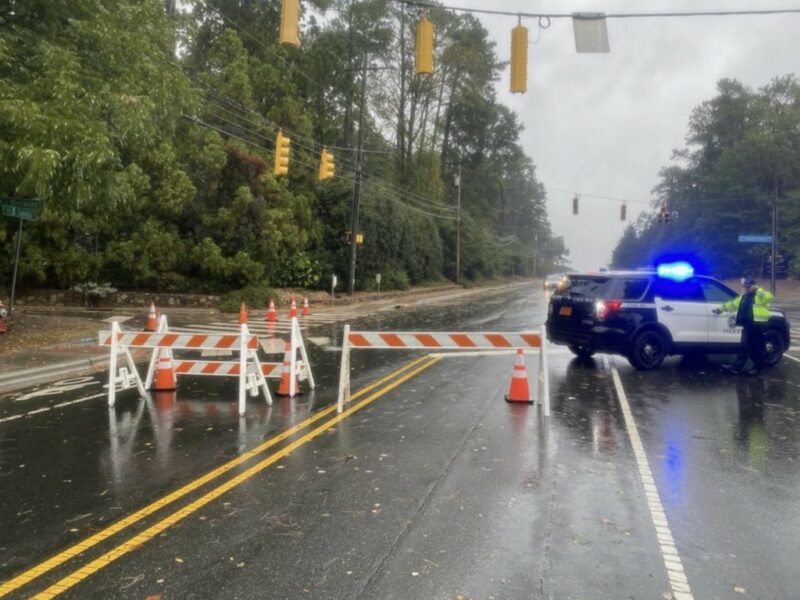 chapel hill police power outage traffic light road closed tropical
