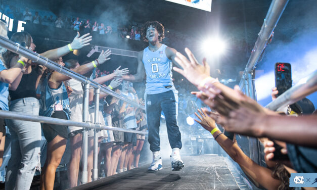 UNC Basketball Celebrates New Year With ‘Live Action’