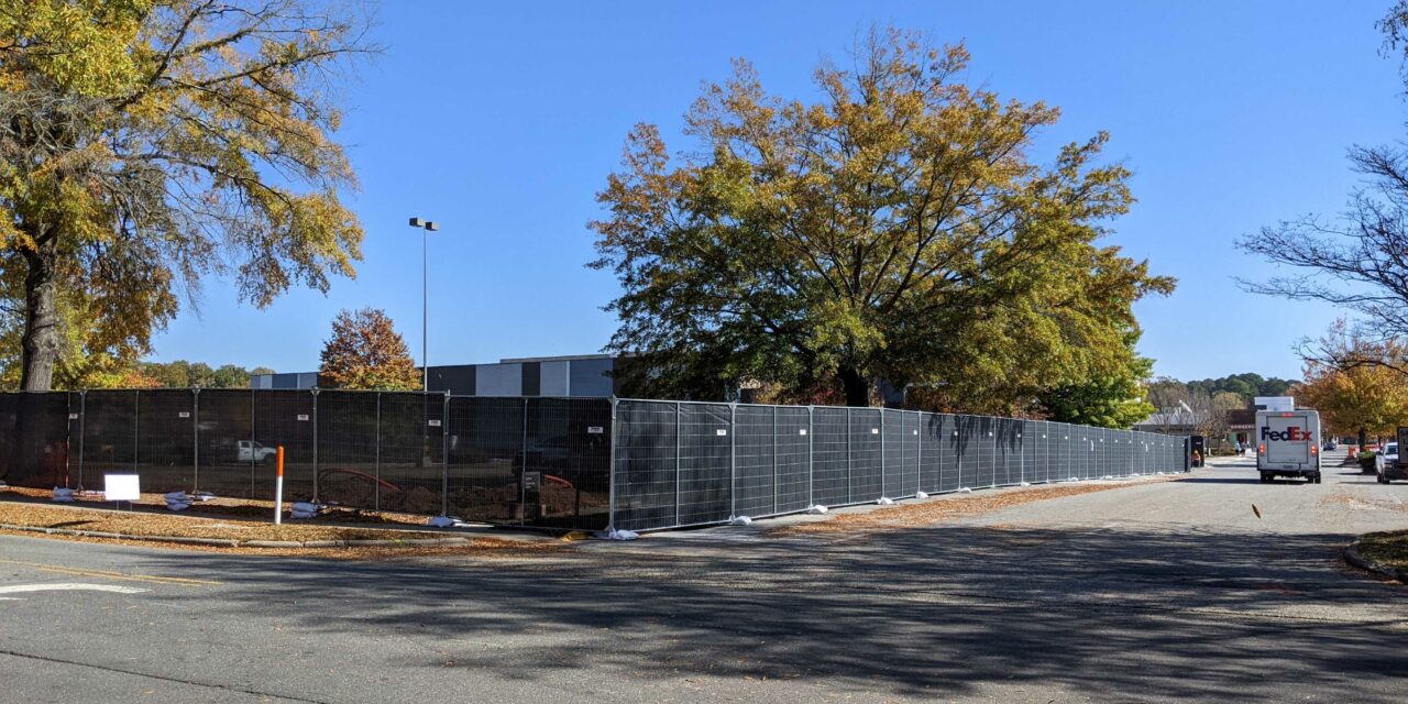 University Place Fences Off More Property, Begins Prep for Apartment Construction