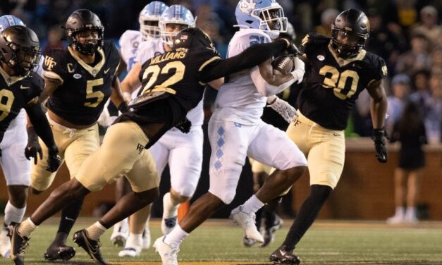 UNC Football Clinches Coastal Division With Gutsy Win at Wake Forest