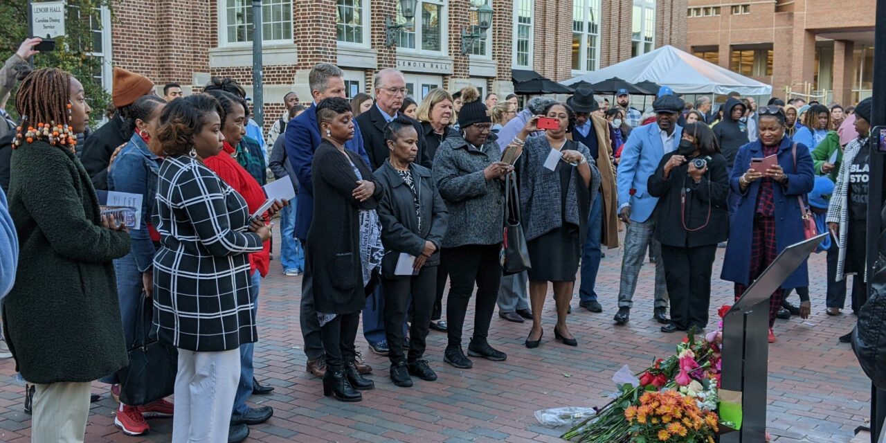 UNC Installs, Dedicates a Permanent Memorial to James Cates 52 Years After Murder
