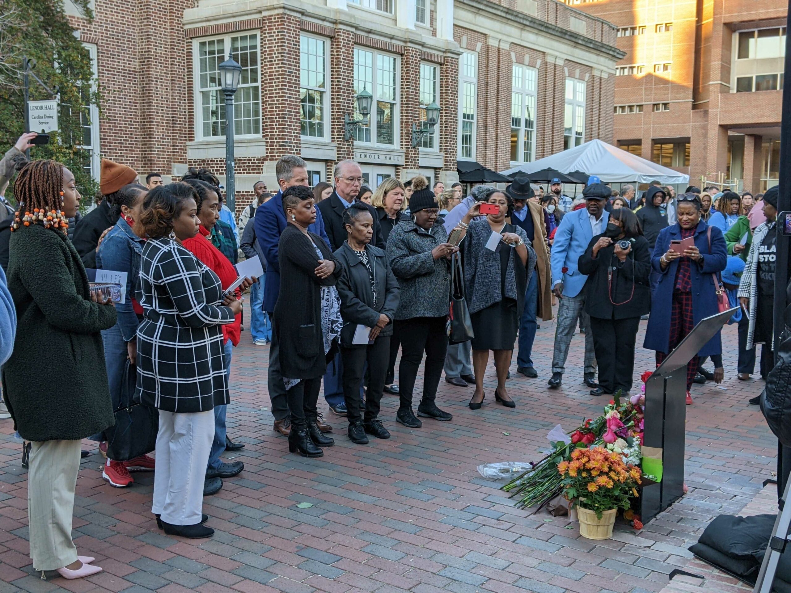 UNC Installs, Dedicates a Permanent Memorial to James Cates 52 Years After Murder
