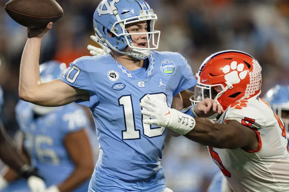 Klubnik, No. 10 Clemson thump No. 10 UNC for ACC title