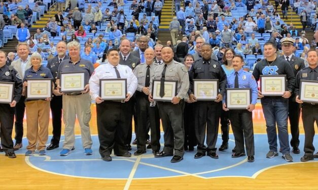 UNC Honors Orange County First Responders at Men’s Basketball Game