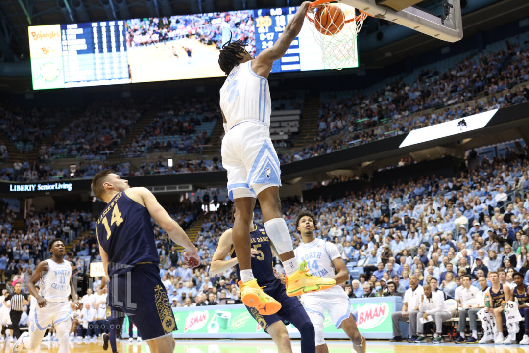 UNC Men's Basketball Dispatches Notre Dame, Moves to 32 in ACC Play