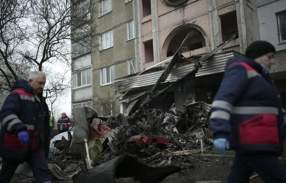 Ukraine Interior Minister, Others Killed in Helicopter Crash