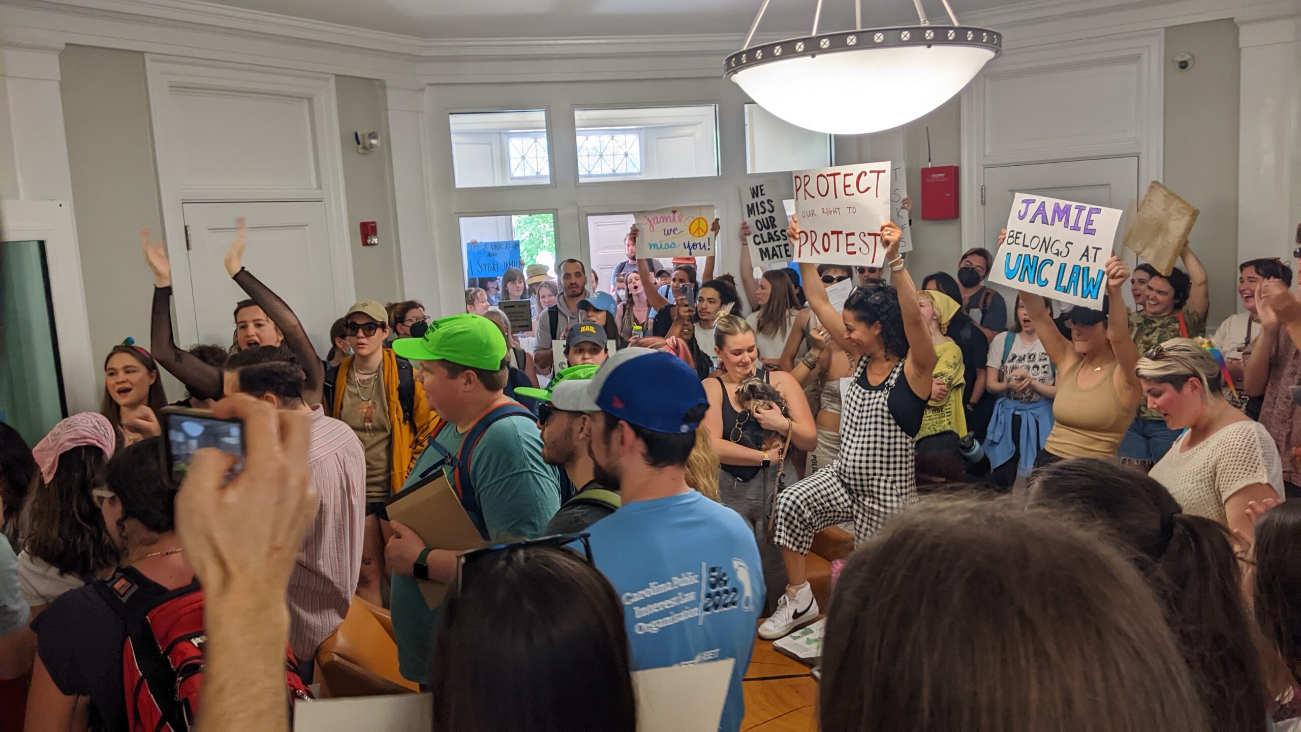 UNC Law Students Walk Out of Class in Protest Over Reported Ban of