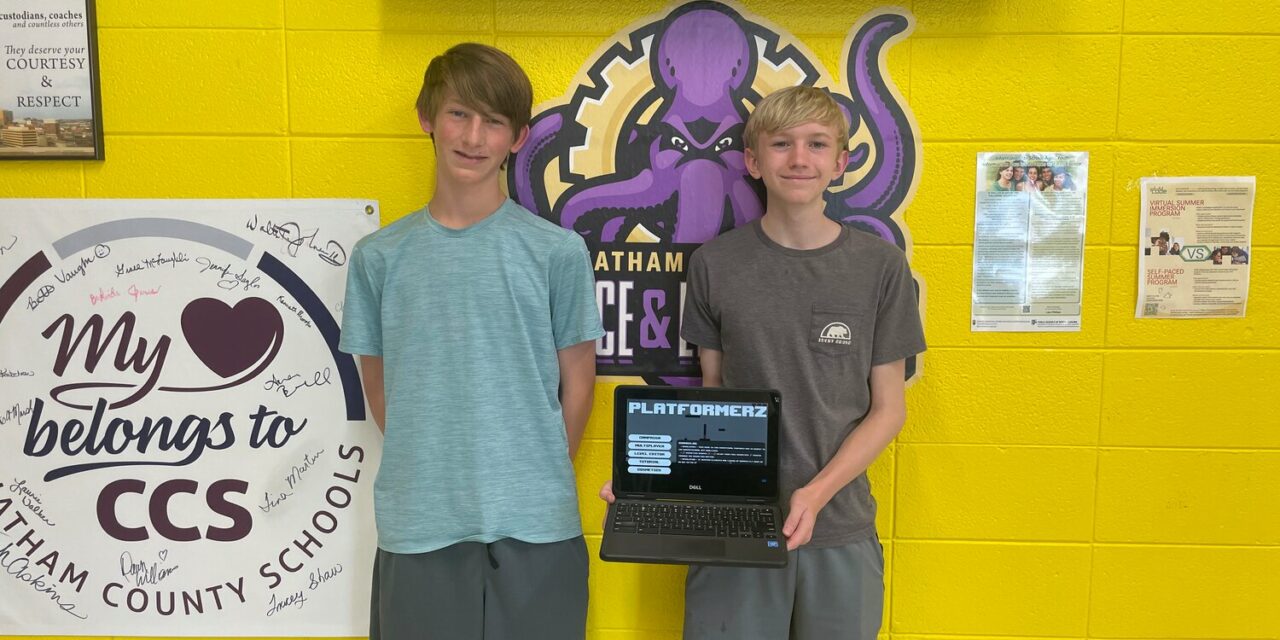 Student-Designed Game Wins Statewide Coding Challenge