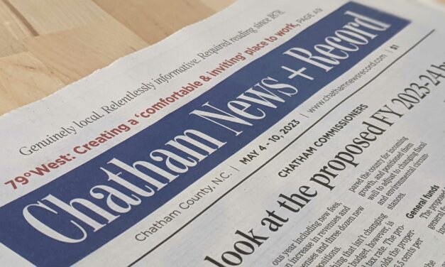 Chatham News + Record Sells to North State Journal, Shakes Up Leadership