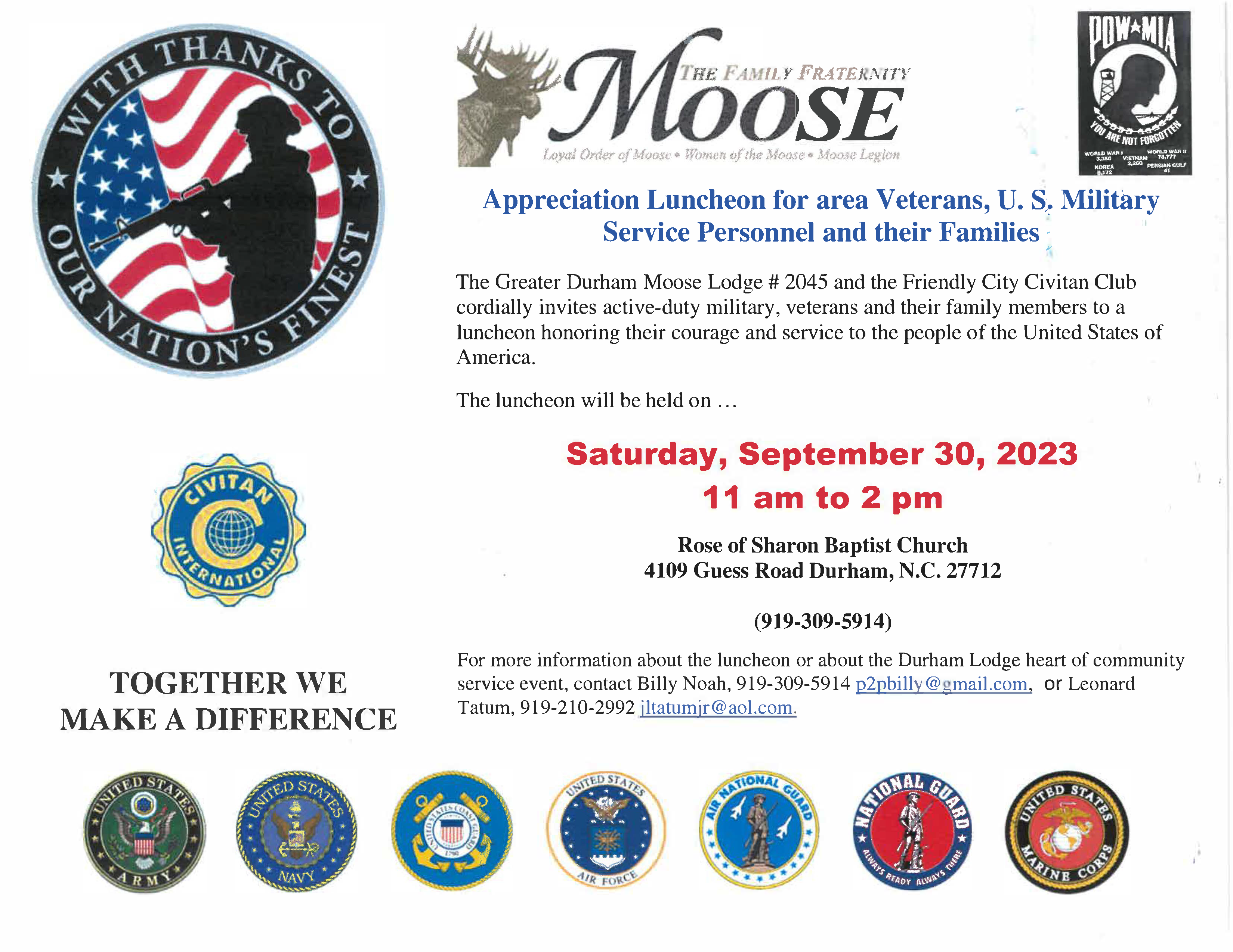 Moose Event Sept 30