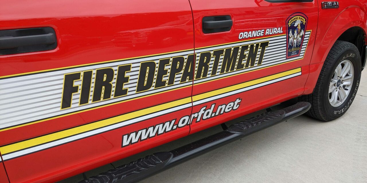 Orange Rural Fire Department, Hillsborough Respond to Gas Main 'Rupture