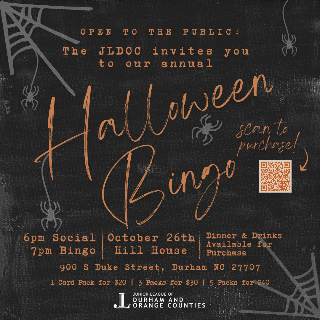 Halloween Bingo (Hosted by the Junior League of Durham and Orange