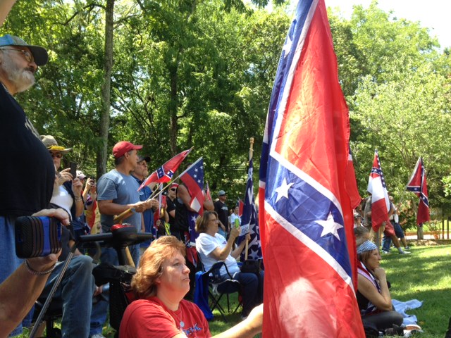 Confederate Flag Supporters Rally In Hillsborough
