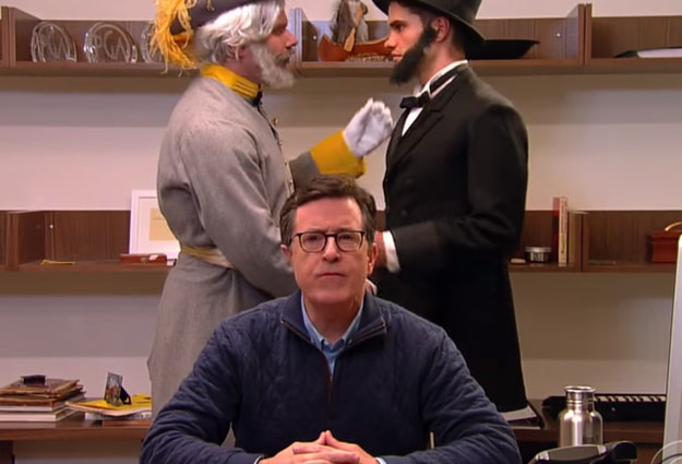 Stephen Colbert Mocks North Carolina With Civil War Reenactment