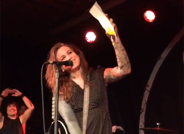 Laura Jane Grace of Against Me! Burns Birth Certificate in HB2 Protest