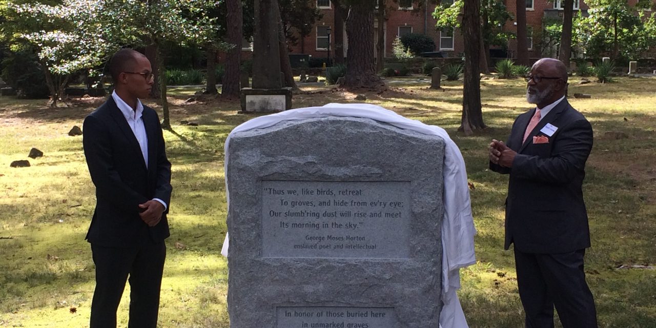 Chapel Hill Unveils New Cemetery Marker