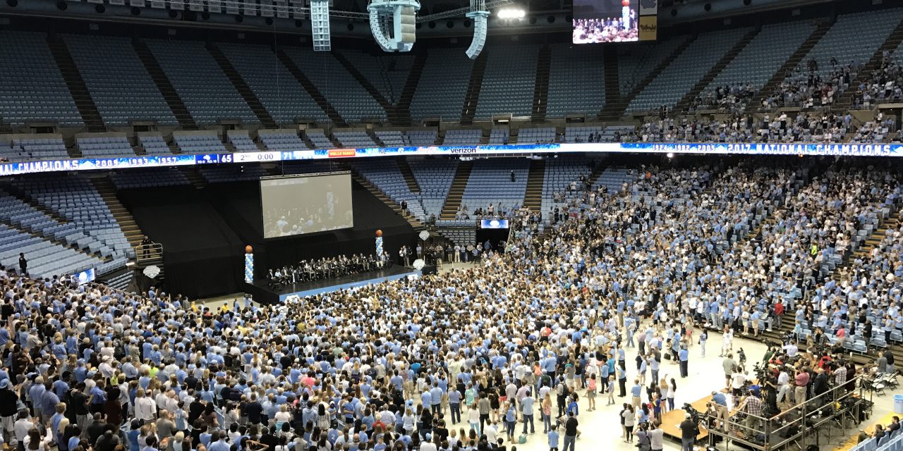 UNC Basketball Team Celebrates Championship With Fans