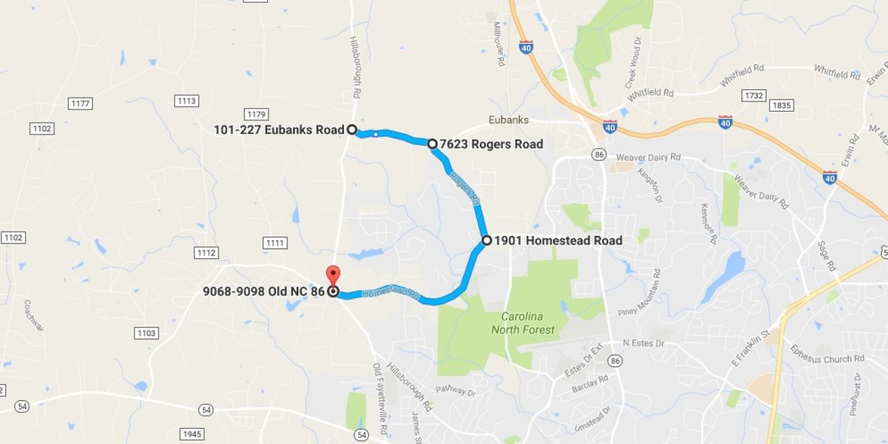Detour on Old NC 86 Slows Traffic Between Carrboro and Hillsborough