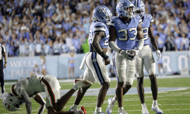 UNC Football Rises to No. 10 in Newest AP Poll