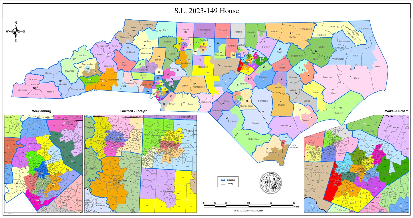 north carolina 2023 redistricting house map APPROVED ncga - Chapelboro.com