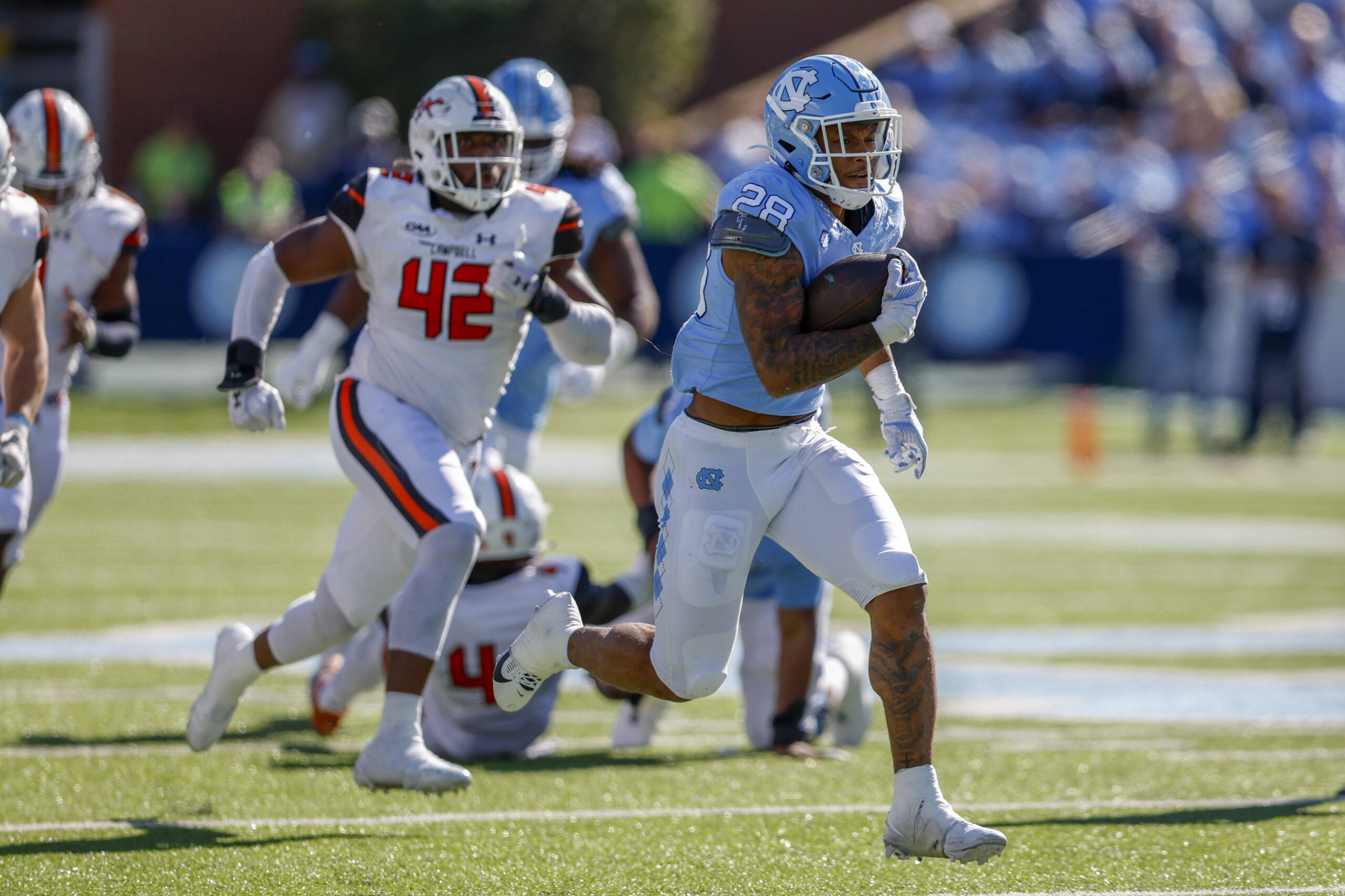 UNC Football Routs Campbell to Snap Losing Streak